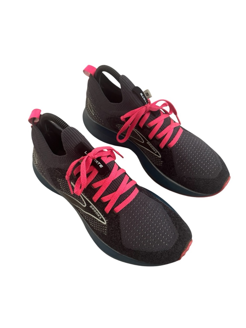 Brooks Women's Levitate StealthFit 5 running shoes black,blue,pink in color 8.5